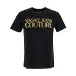 T-Shirt von Versace Jeans Couture, in der Farbe Schwarz, aus Baumwolle, Vorschaubild