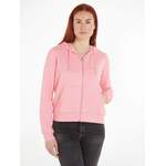 Sweatjacke von Tommy Jeans, in der Farbe Rosa, aus Polyester, andere Perspektive, Vorschaubild