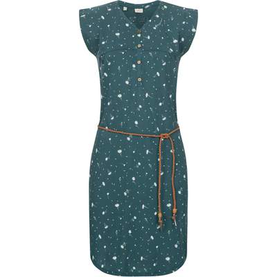 Preisvergleich für Ragwear Sommerkleid Ragwear W Penellope Print Damen Kleid,  in der Farbe Türkis, aus Baumwolle | Ladendirekt