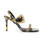 High Heel Sandalette von Versace, Mehrfarbig, aus Kunstleder, Vorschaubild