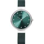 Damen-Armbanduhr von Bering, in der Farbe Grün, aus Edelstahl, andere Perspektive, Vorschaubild
