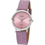Damen-Armbanduhr von Regent, in der Farbe Rosa, aus Kunststoff, Vorschaubild