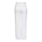 Weite Jeans von Only, in der Farbe Weiss, aus Baumwolle, andere Perspektive, Vorschaubild