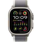 Smartwatch von Apple, in der Farbe Beige, aus Nylon, andere Perspektive, Vorschaubild