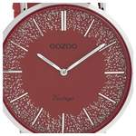 Damen-Armbanduhr von Oozoo, in der Farbe Rot, aus Metall, andere Perspektive, Vorschaubild