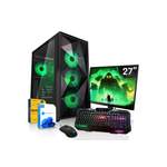 Gaming-PC-Komplettsystem von SYSTEMTREFF, in der Farbe Schwarz, andere Perspektive, Vorschaubild