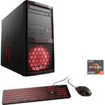 Gaming-PC von Csl, in der Farbe Rot, andere Perspektive, Vorschaubild