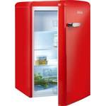 Freistehender Kühlschrank von AMICA, in der Farbe Rot, andere Perspektive, Vorschaubild