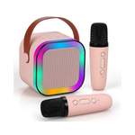Bluetooth-Lautsprecher von DOPWii, in der Farbe Rosa, andere Perspektive, Vorschaubild