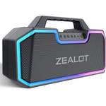 Bluetooth-Lautsprecher von ZEALOT, in der Farbe Schwarz, andere Perspektive, Vorschaubild