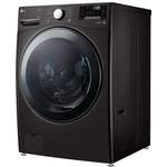 Waschmaschine von LG, in der Farbe Schwarz, andere Perspektive, Vorschaubild