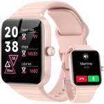Smartwatch von Fitpolo, in der Farbe Rosa, andere Perspektive, Vorschaubild