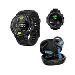 Smartwatch von HYIEAR, in der Farbe Schwarz, andere Perspektive, Vorschaubild