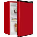 Freistehender Kühlschrank von Exquisit, in der Farbe Rot, andere Perspektive, Vorschaubild