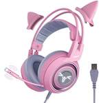 Gaming Headset von Somic, in der Farbe Rosa, andere Perspektive, Vorschaubild