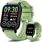 Smartwatch von Poounur, in der Farbe Grün, andere Perspektive, Vorschaubild