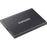 Externe Festplatte von Samsung, in der Farbe Grau, andere Perspektive, Vorschaubild