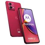 Smartphone von Motorola, in der Farbe Rot, andere Perspektive, Vorschaubild