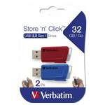 Memory-Card-Stick von Verbatim, in der Farbe Rot, andere Perspektive, Vorschaubild