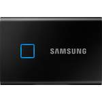 Externe Festplatte von Samsung, in der Farbe Schwarz, andere Perspektive, Vorschaubild