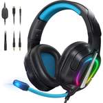 Gaming Headset von Krysenix, in der Farbe Schwarz, andere Perspektive, Vorschaubild