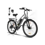 Elektrische Fahrräder von ELEKGO, in der Farbe Grau, andere Perspektive, Vorschaubild