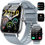 Smartwatch von Nerunsa, in der Farbe Grau, andere Perspektive, Vorschaubild