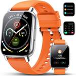 Smartwatch von Poounur, in der Farbe Orange, andere Perspektive, Vorschaubild
