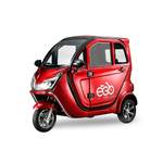Elektro-Roller von Geco Automobile, in der Farbe Rot, andere Perspektive, Vorschaubild