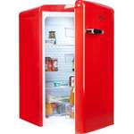Freistehender Kühlschrank von AMICA, in der Farbe Rot, andere Perspektive, Vorschaubild