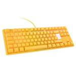 Tastature von Ducky, in der Farbe Gelb, andere Perspektive, Vorschaubild