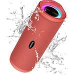 Bluetooth-Lautsprecher von HEYSONG, in der Farbe Rot, andere Perspektive, Vorschaubild