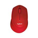 Maus von Logitech, in der Farbe Rot, andere Perspektive, Vorschaubild