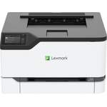 Laserdrucker von Lexmark, in der Farbe Weiss, andere Perspektive, Vorschaubild
