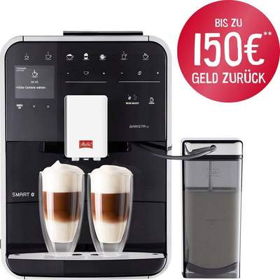Preisvergleich für Melitta Kaffeevollautomat | & schwarz, Benutzerprofile, 21 Kaffeerezepte Smart® GTIN: Bohnenbehälter, 8 Barista Ladendirekt 2-Kammer TS 4006508217830 F850-102