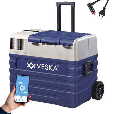 Preisvergleich für VESKA Elektrische Kühlbox Kompressor Gefriertruhe  mobiler Kühlschrank, Kühltruhe, Gefrierbox, 12V/24V, 230V, für Auto, Lkw,,  GTIN: 4054748018915