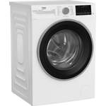 Frontlader-Waschmaschine von Beko, in der Farbe Weiss, andere Perspektive, Vorschaubild