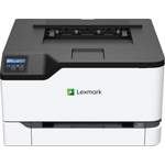 Laserdrucker von Lexmark, in der Farbe Grau, andere Perspektive, Vorschaubild