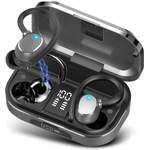 Bluetooth-Kopfhörer von POMUIC, in der Farbe Grau, andere Perspektive, Vorschaubild