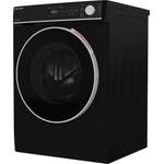 Waschmaschine von Sharp, in der Farbe Schwarz, andere Perspektive, Vorschaubild