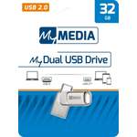 Memory-Card-Stick von MyMedia, in der Farbe Silber, andere Perspektive, Vorschaubild