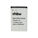 Batterie von VHBW, in der Farbe Schwarz, andere Perspektive, Vorschaubild