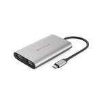 USB-Videoadapter von Hyper, in der Farbe Grau, Vorschaubild