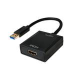 USB-Videoadapter von Logilink, in der Farbe Schwarz, andere Perspektive, Vorschaubild
