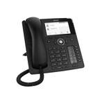 Telefon von Snom, in der Farbe Schwarz, andere Perspektive, Vorschaubild