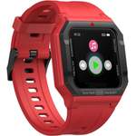 Smartwatch von findtime, in der Farbe Rot, andere Perspektive, Vorschaubild