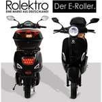 Elektro-Roller von Rolektro, in der Farbe Schwarz, andere Perspektive, Vorschaubild