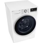 Frontlader-Waschmaschine von LG, in der Farbe Weiss, andere Perspektive, Vorschaubild