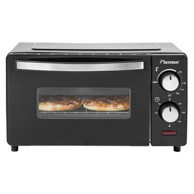 Preisvergleich für bestron Minibackofen 2-in-1 Gerät, mit Drehspieß, 1500 W,  Edelstahl, Schwarz, GTIN: 8712184053797 | Ladendirekt