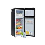 Retro-Kühlschrank, in der Farbe Schwarz, der Marke DEEP POWER, andere Perspektive, Vorschaubild